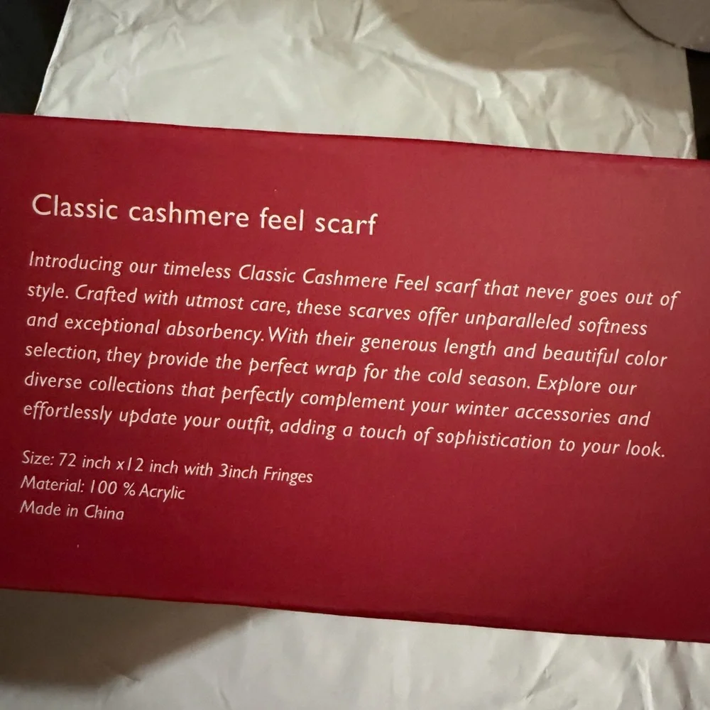 Calvin & Olivia Lightweight UltraSoft Scarf Perfect Holiday Gift for Men & Women